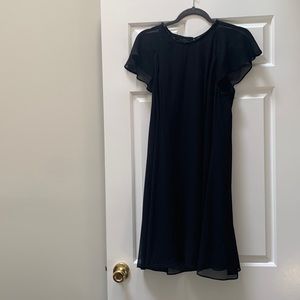 Black Dress with Beaded Neckline